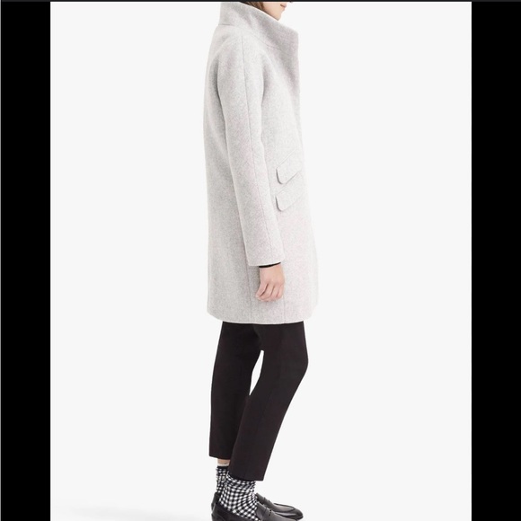 J.Crew Green Cocoon Coat in Italian Stadium-Cloth Wool - Picture 9 of 10